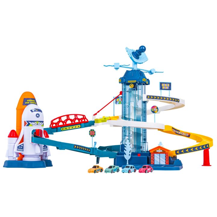 Zjazd Tor Samochodowy Parking Winda Stacja kosmiczna + Pojazdy Przecena 1