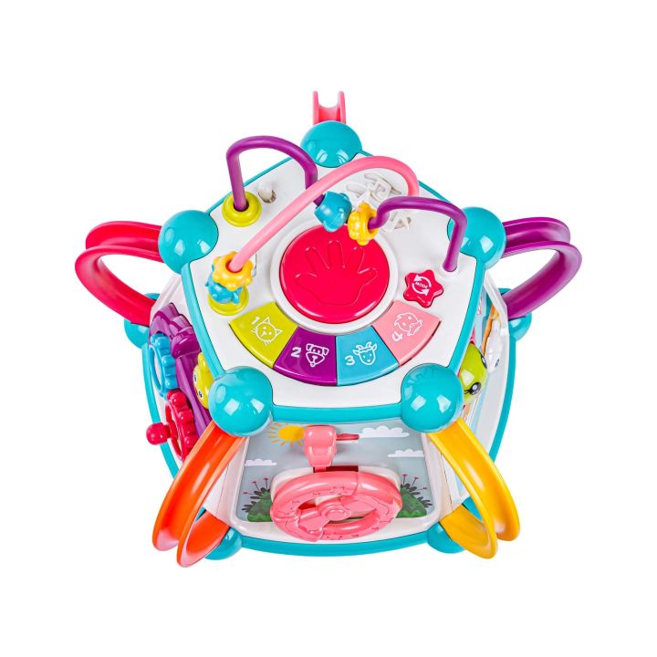 Multikostka Kostka Bryła Piramida Edukacyjna Sensoryczna zabawka dla malucha 7w1