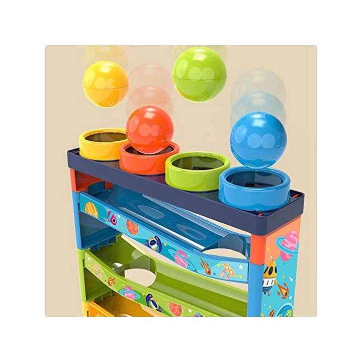 Zjeżdżalnia z piłeczkami Młotek Zbijak Tor Kulkowy Kulodrom Zabawka interaktywna Pound & Ball Przecena 1