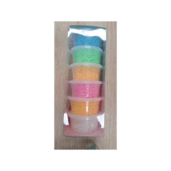 Koraliki Do Prasowania 3000szt, Prasowanki, Do Prasowanek, 6 Kolorów, Zapas - ŚWIECĄCE W CIEMNOŚCI MIX KOLORÓW Przecena 1