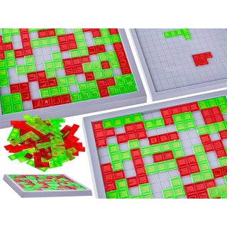 Rodzinna Gra Logiczna Klocki + Podstawka Blokowanie Układanka Z Klockami
