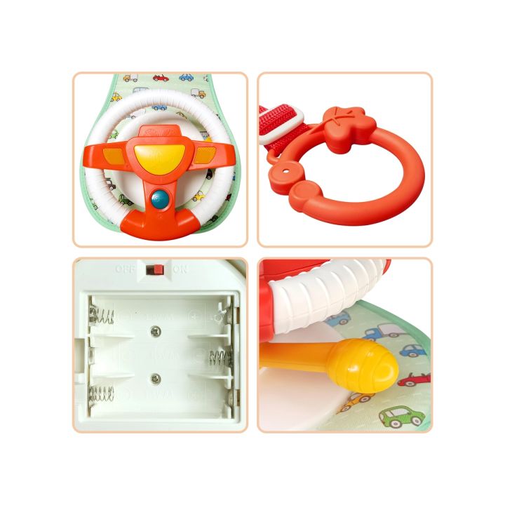 Zestaw Małego Kierowcy Edukacyjna KIEROWNICA DO SAMOCHODU Auta Interaktywna Mata