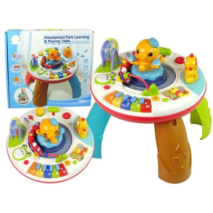 Multifunkcyjny Edukacyjny Muzyczny Stolik Dla Dzieci OŚMIORNICA Pianinko Ciuchcia