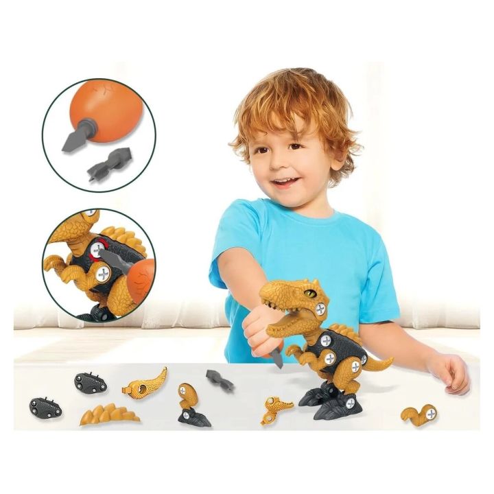 Klocki Konstrukcyjne DINOZAUR Do Skręcania I Rozkręcania Zestaw Klocków 36 El.