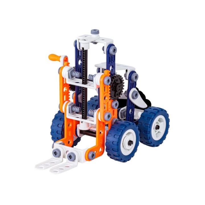 Klocki Konstrukcyjne 152 El. Pojazdy Budowlane, Wiatrak, Auto, Samolot, Dźwig Do Rozkręcania I Skręcania 12w1 Przecena 1