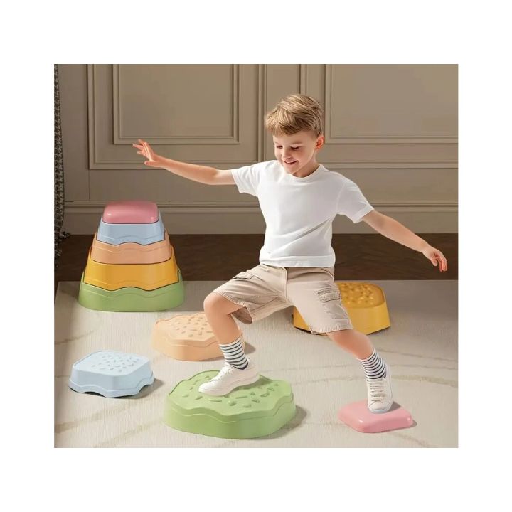 Ścieżka Sensoryczna Dla Dzieci KAMIENIE BALANSUJĄCE 5 Szt Równowaga Trening Równowagi