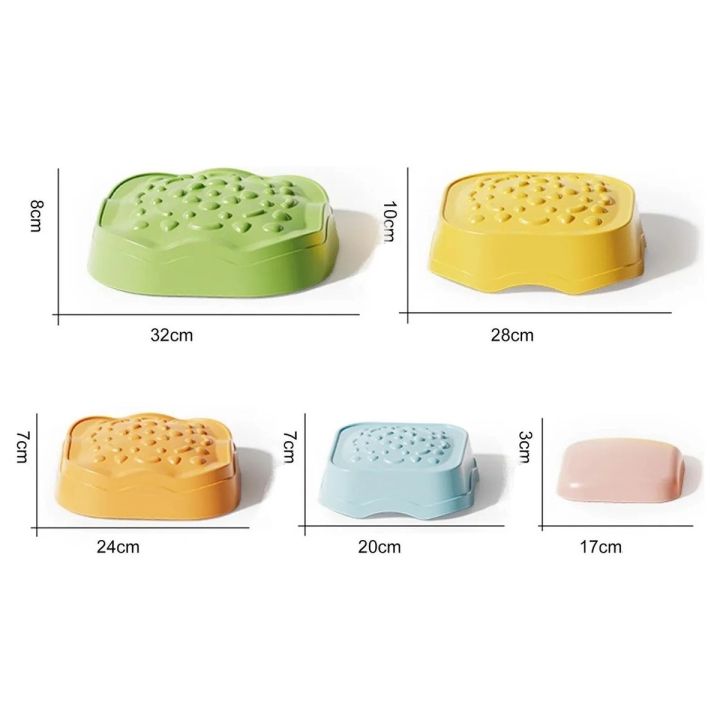 Ścieżka Sensoryczna Dla Dzieci KAMIENIE BALANSUJĄCE 5 Szt Równowaga Trening Równowagi