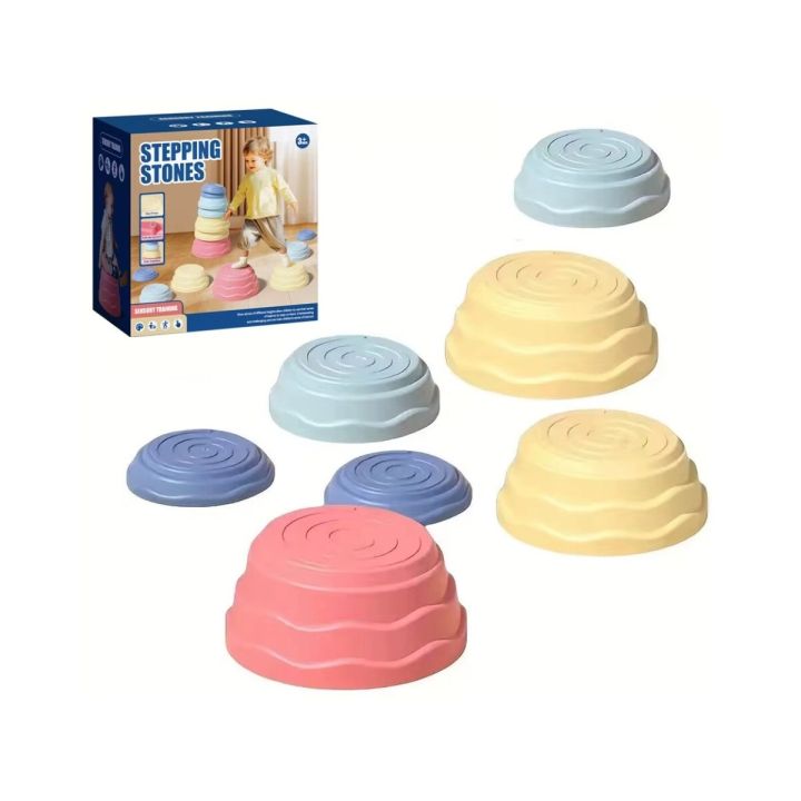 Ścieżka Sensoryczna Dla Dzieci KAMIENIE BALANSUJĄCE 7 Szt Równowaga Trening Równowagi