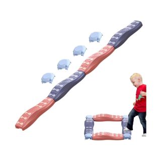 Ścieżka Sensoryczna Dla Dzieci KAMIENIE BALANSUJĄCE Do Ćwiczenia Równowagi 4 Szt Trening Nowa Wersja 6 Podkładek W Stopniach