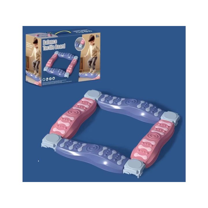 Ścieżka Sensoryczna Dla Dzieci KAMIENIE BALANSUJĄCE Do Ćwiczenia Równowagi 4 Szt Trening Nowa Wersja 6 Podkładek W Stopniach