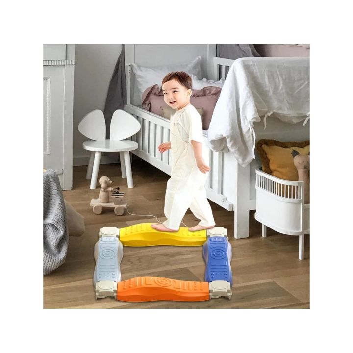 Ścieżka Sensoryczna Dla Dzieci KAMIENIE BALANSUJĄCE Do Ćwiczenia Równowagi 4 Szt Trening Równowagi