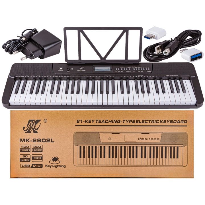 Keyboard MEIKE Organy, Pianino 61 Klawiszy, Nauka Gry MIDI Przecena 1
