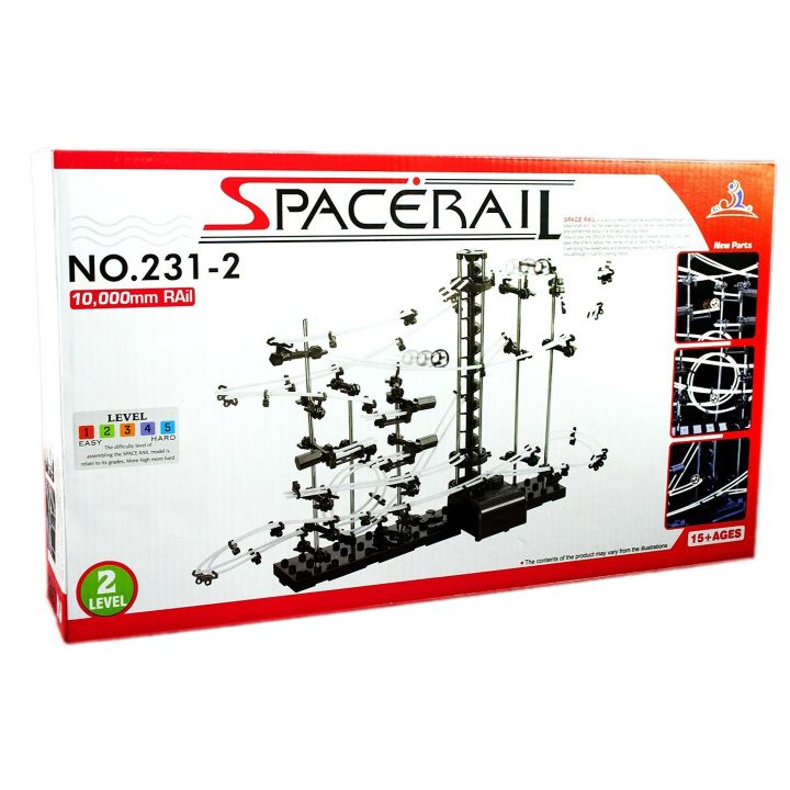 SpaceRail Level 2 – Konstrukcyjny Tor Kulkowy 3D 10 m | Konstrukcyjny Rollercoaster