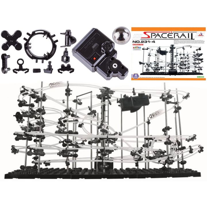SpaceRail Level 4 – Średniozaawansowany Tor Kulkowy 3D 26 m | Kreatywny Rollercoaster