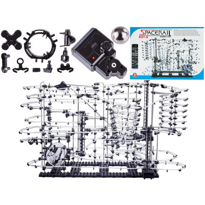 SpaceRail Level 9 – Największy i Najtrudniejszy Tor Kulkowy 3D 70 m | Konstrukcyjny Rollercoaster do Składania