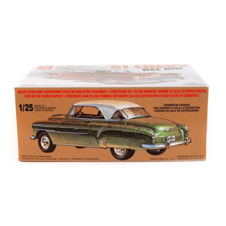 Chevy Bel Air 1951 – Klasyczna limuzyna z USA 2w1 | Model plastikowy do sklejania AMT (skala 1:25)