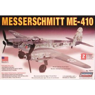 ME-410 Messerschmitt – Myśliwiec wojskowy niemiecki | Model plastikowy do sklejania Lindberg (skala 1:72)