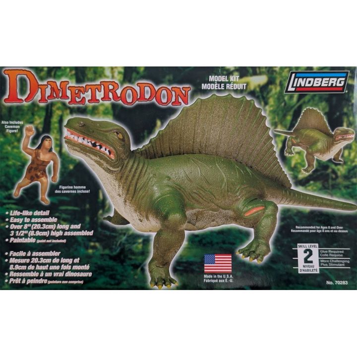 Dimetrodon – Prehistoryczny gad, dinozaur | Model plastikowy do sklejania Lindberg