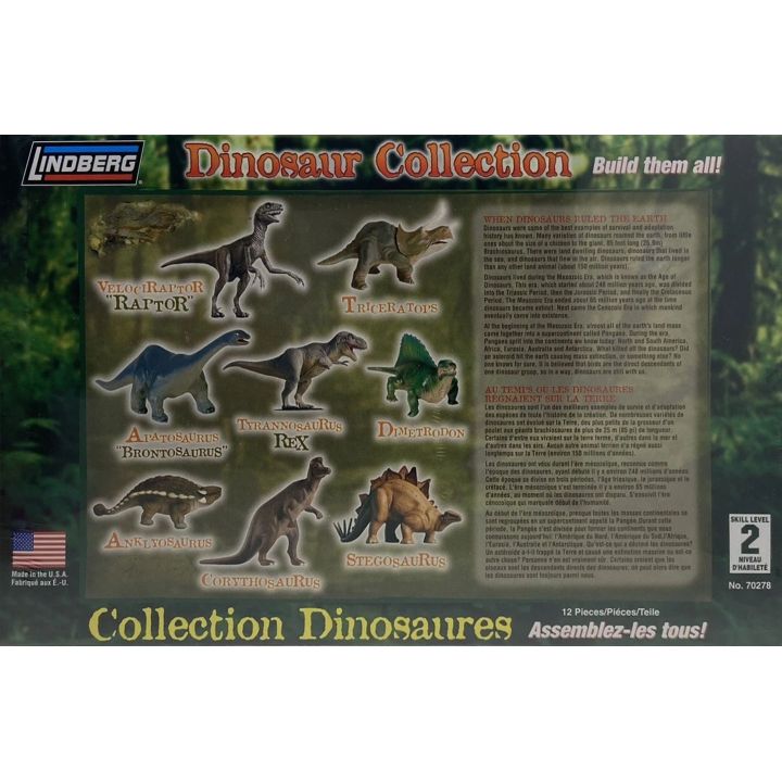 Stegosaurus – Opancerzony dinozaur | Model plastikowy do sklejania Lindberg