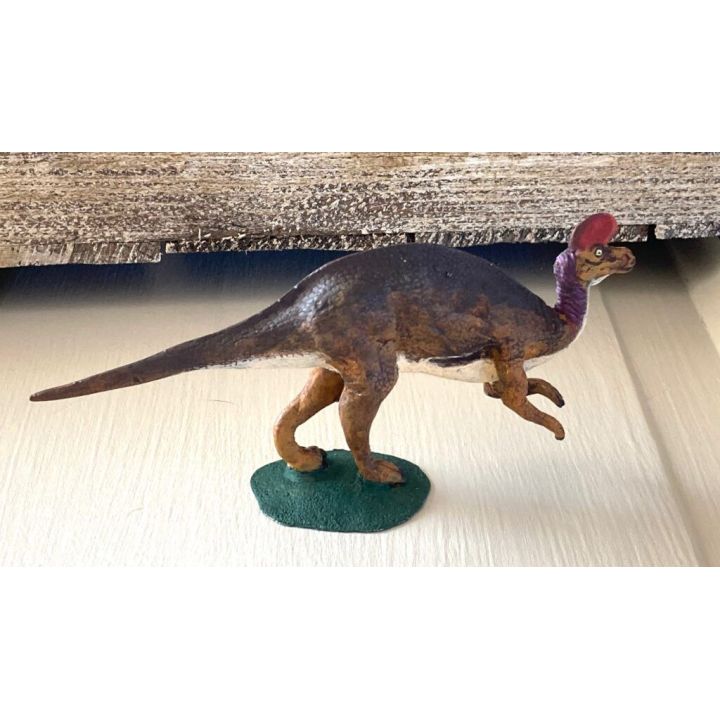 Hadrosaurus/Corythosaurus – Roślinożerny dinozaur | Model plastikowy do sklejania Lindberg