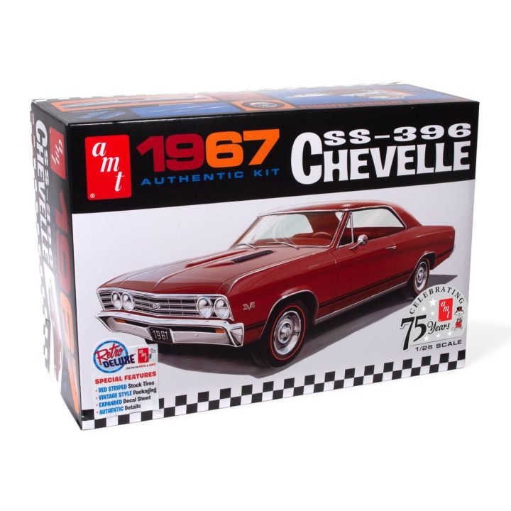 Chevy Chevelle Pro Street 1967 – Muscle car z USA | Model plastikowy do sklejania AMT (skala 1:25)