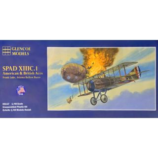 SPAD XIII C.I – Myśliwiec I wojny światowej francuski | Model plastikowy do sklejania Glencoe Models (skala 1:48)