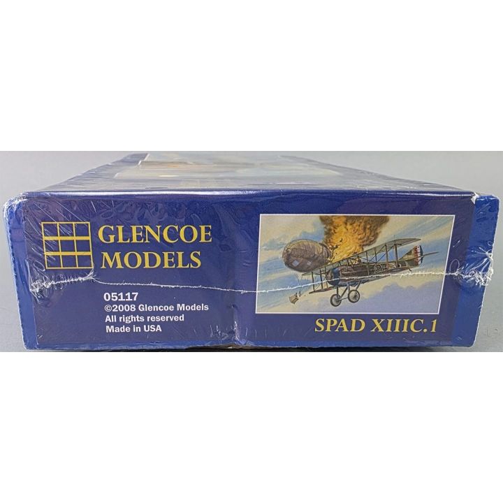 SPAD XIII C.I – Myśliwiec I wojny światowej francuski | Model plastikowy do sklejania Glencoe Models (skala 1:48)