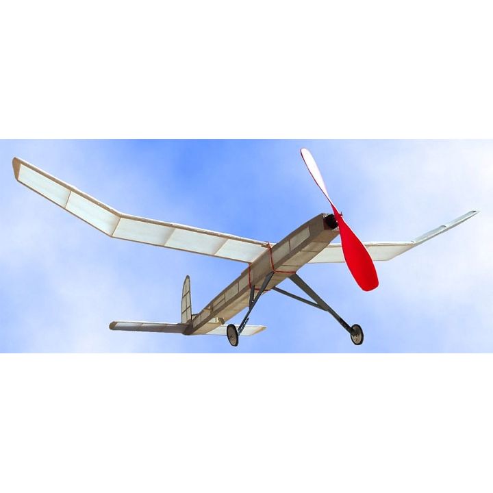 Javelin – Lekki samolot z napędem gumowym lub elektrycznym | Model balsowy do budowy Guillows (rozpiętość 61 cm)
