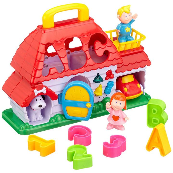 Interaktywny Domek Farma ABC z Sorterem – Dźwięki, światło i nauka liter | Edukacyjna zabawa malucha