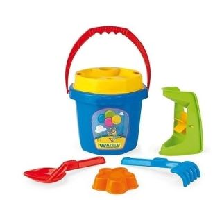 Komplet do Zabawy w Piasku – Wiaderko 3,2 l, młynek i akcesoria | Kreatywna zabawa w piaskownicy | Baby Sunshine Wader