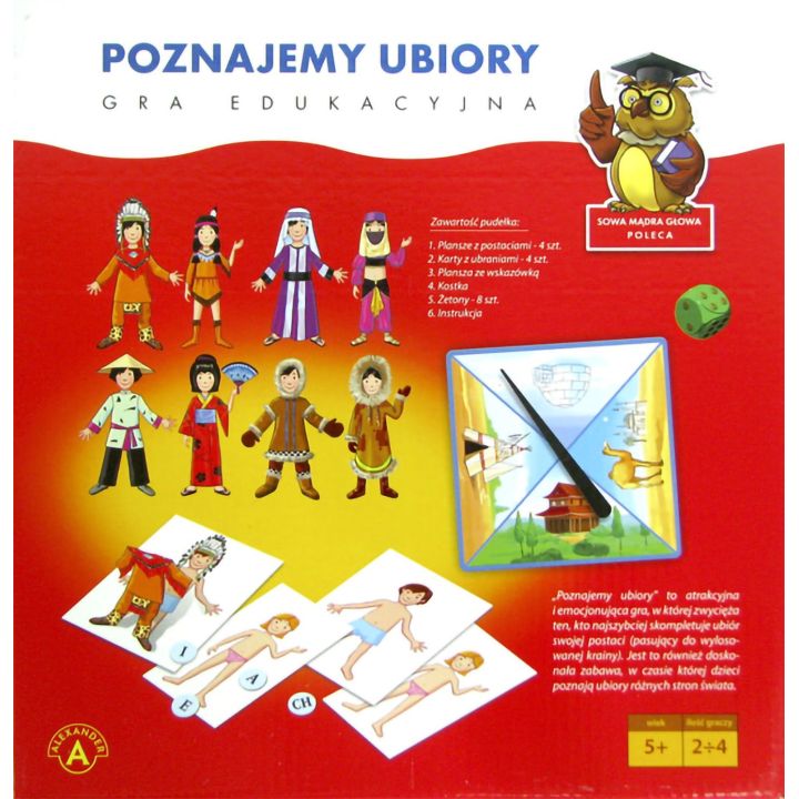 Gra Edukacyjna "Poznajemy Ubiory" Alexander