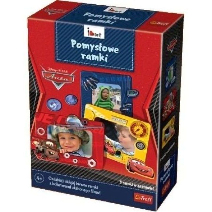 Pomysłowe Ramki 3D Zestaw dla małych majsterkowiczów – Kreatywne dekoracje do pokoju | Auta Cars Disney