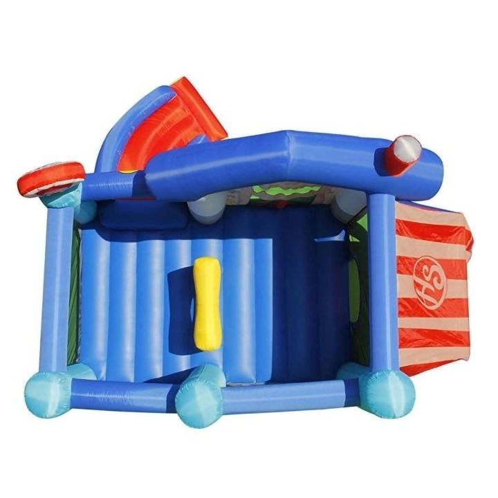 Happy Store, Ogrodowy Dmuchaniec 380 cm (Zamek Dmuchany) – Trampolina i Zjeżdżalnia jak sklep | Wesoły park rozrywki dla dzieci