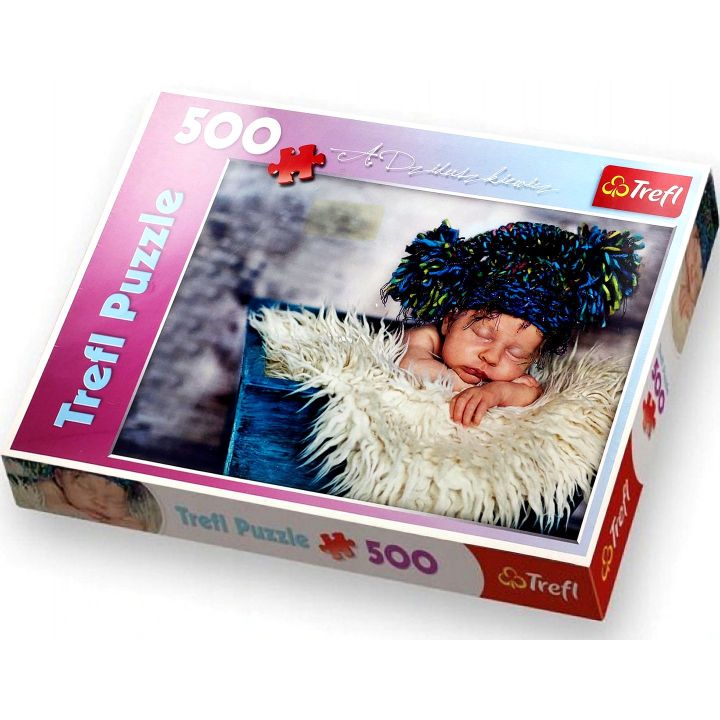 Popołudniowa Drzemka – Puzzle 500 elementów | Relaksująca układanka z uroczym niemowlakiem dla całej rodziny
