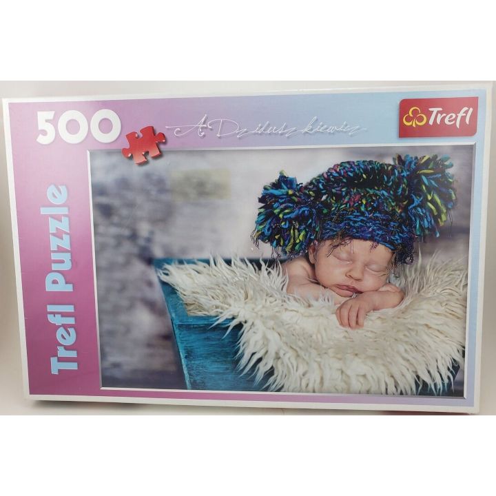 Popołudniowa Drzemka – Puzzle 500 elementów | Relaksująca układanka z uroczym niemowlakiem dla całej rodziny