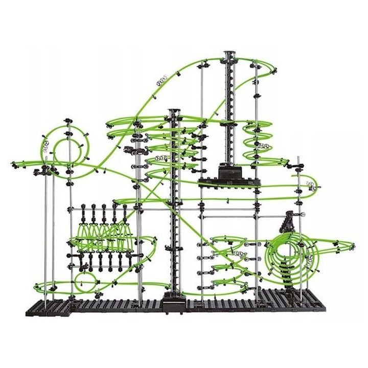 SpaceRail Level 7G GLOW (Świecące Żyłki) – Zaawansowany Tor Kulkowy 3D 36 m | Rollercoaster do Zbudowania