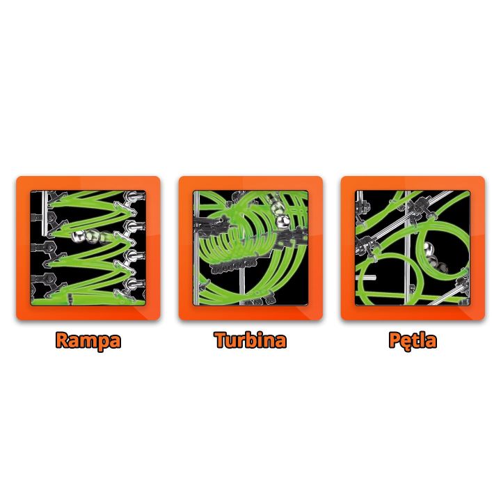 SpaceRail Level 6G GLOW (Świecące Żyłki) – Rozbudowany Tor Kulkowy 3D 31 m | Konstrukcyjny Rollercoaster