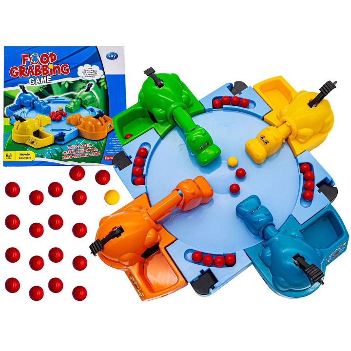 Głodne Hipopotamy, Gra Zręcznościowa – Dźwignie, kulki i arena | Dynamiczna zabawa pełna emocji