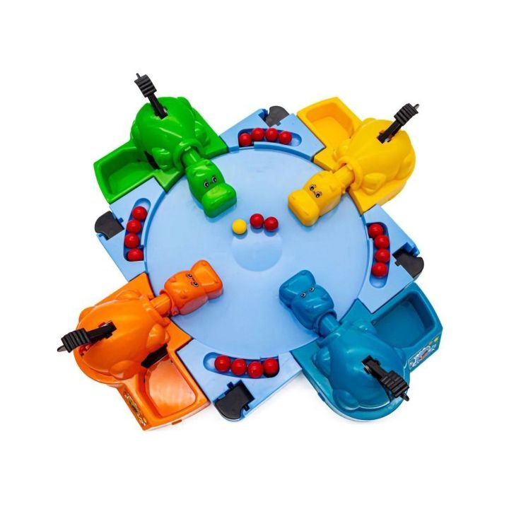 Głodne Hipopotamy Gra Zręcznościowa – Dźwignie, kulki i arena | Dynamiczna zabawa dla dzieci pełna emocji