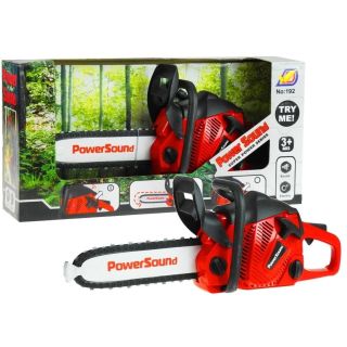 Piła Łańcuchowa Zabawkowa dla Dzieci – Dźwięki rozruchu i obracający się łańcuch | Narzędzie małego drwala