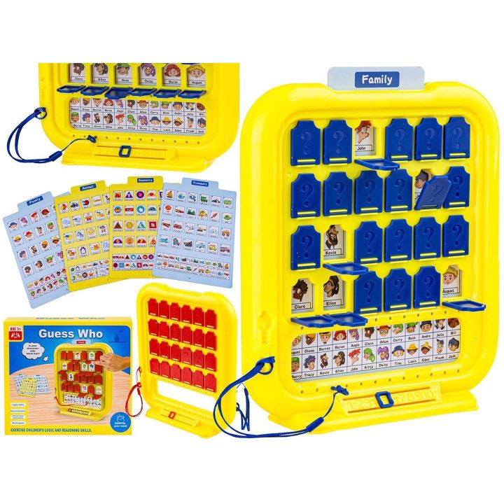 Zgadnij Kogo, Gra Logiczna – Tablica z planszami i okienkami | Dedukcyjna zabawa dla bystrzaków