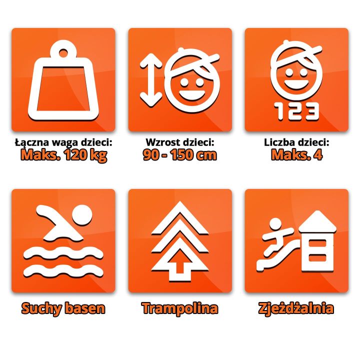 Happy Store, Ogrodowy Dmuchaniec 380 cm (Zamek Dmuchany) – Trampolina i Zjeżdżalnia jak sklep | Wesoły park rozrywki dla dzieci