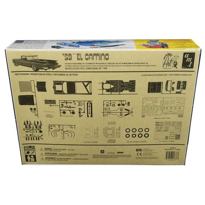 Chevy El Camino 1959 – Klasyk z USA 2w1 | Model plastikowy do sklejania AMT Original Art Series (skala 1:25)
