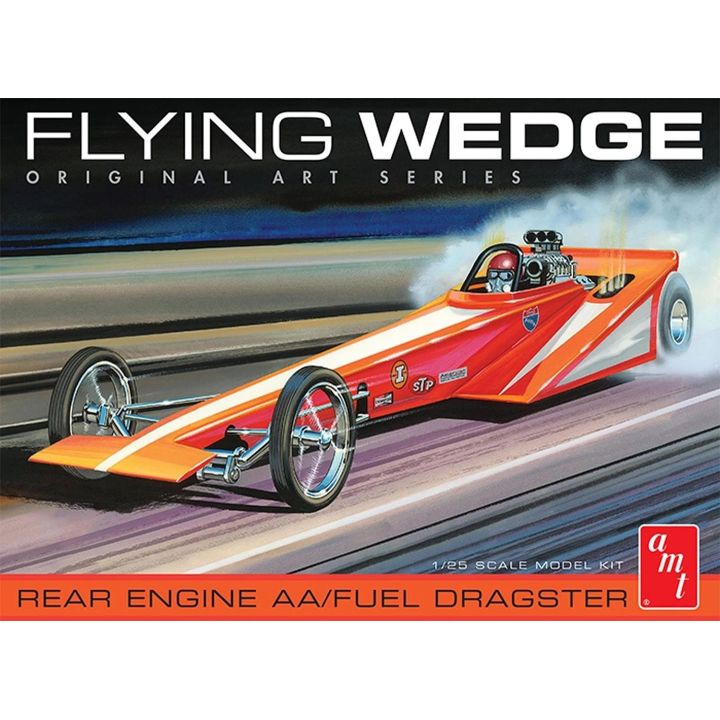 Flying Wedge Dragster – Kultowy dragster z USA | Model plastikowy do sklejania AMT Original Art Series (skala 1:25)