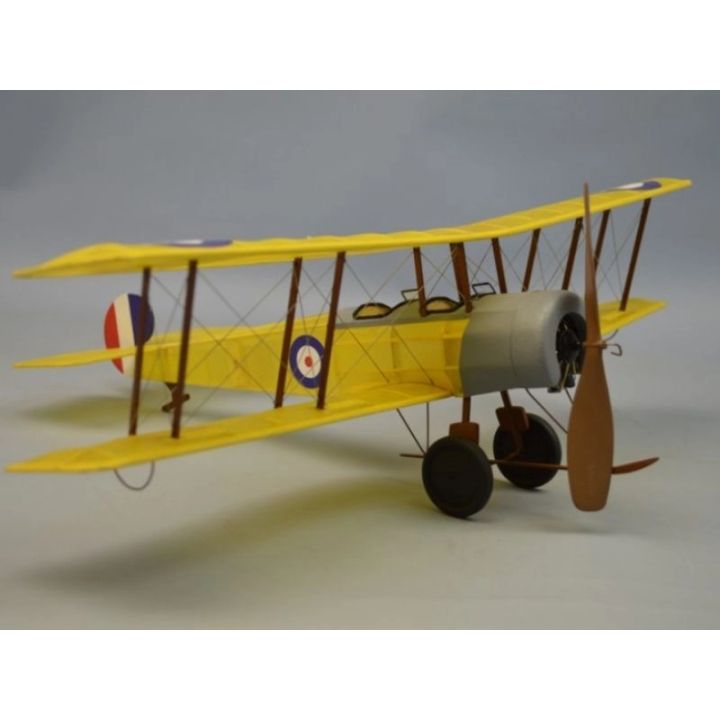 Avro 504 – Klasyczny dwupłatowiec z I wojny światowej z napędem gumowym | Model balsowy do budowy DUMAS (rozpiętość 46 cm)