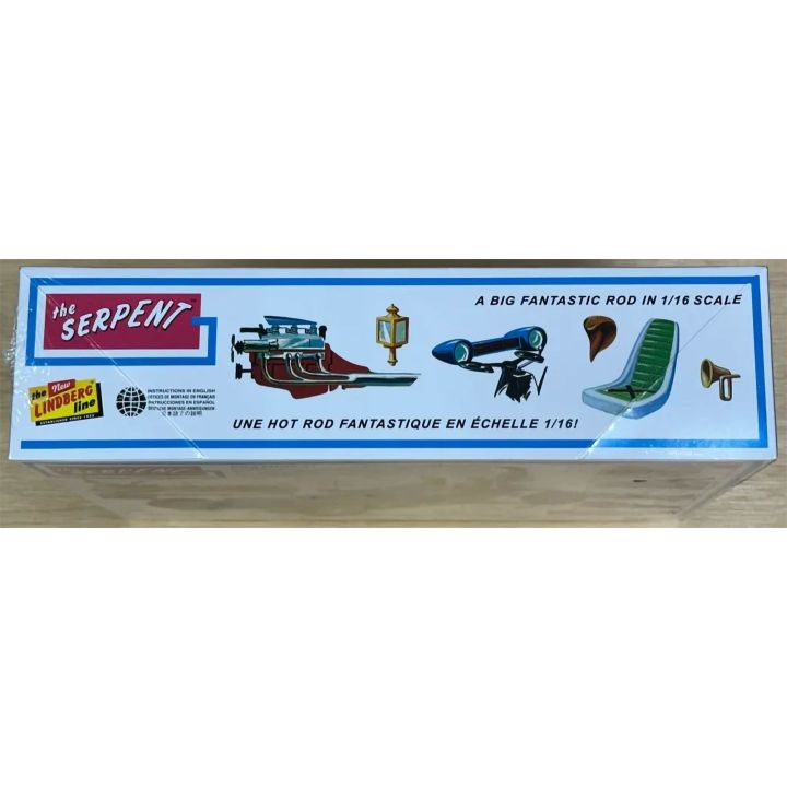 Serpent Show Rod – Kultowy show car z motywem kobry z USA | Model plastikowy do sklejania Lindberg (skala 1:16)