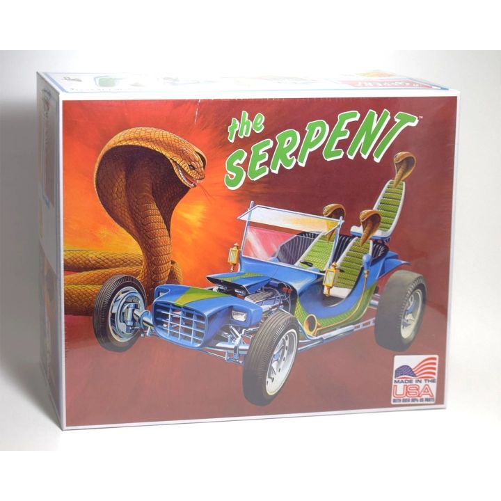 Serpent Show Rod – Kultowy show car z motywem kobry z USA | Model plastikowy do sklejania Lindberg (skala 1:16)