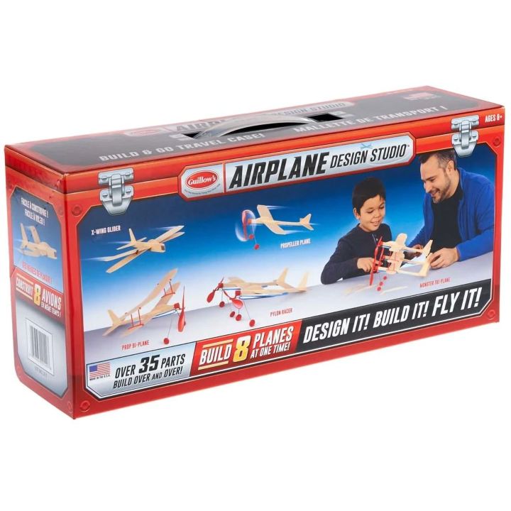 Airplane Design Studio – Kreatywny zestaw do projektowania samolotów | Model balsowy do budowy Guillows (nawet 8 samolotów)