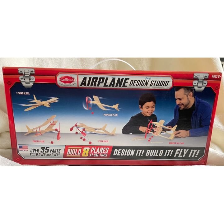 Airplane Design Studio – Kreatywny zestaw do projektowania samolotów | Model balsowy do budowy Guillows (nawet 8 samolotów)
