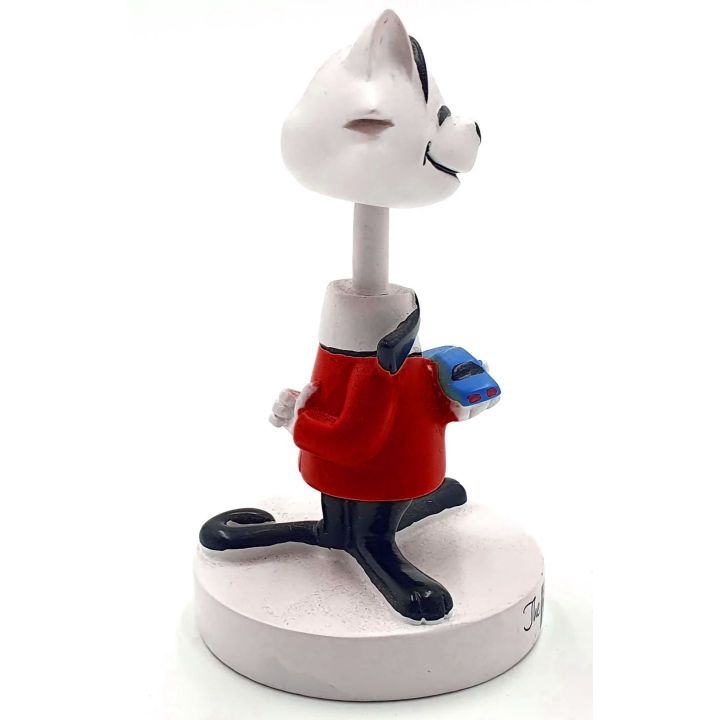 Figurka Kolekcjonerska Kot Bobblehead w Czerwonej Marynarce – Edycja Pamięci Buddiego Andersona | Retro 10 cm od AMT